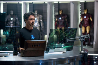 Illustration for article titled ScarJo Is Smoking In New Iron Man 2 Stills, While Doctor Who's Fires Rage On